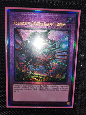 MISPRINT Yu-Gi-Oh! Destructive Daruma Karma Cannon RA04-EN103 Prismatic Ultimate