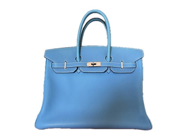 Birkin 35 Togo Blu Jean – con ricevuta di Hermes Strasburgo