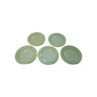 Set of 5 Vintage  Fire King Jadeite Jane Ray 9" Dinner Plates