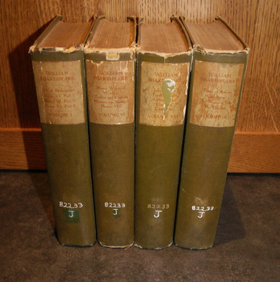 1909  The Works of William Shakespeare  Edition de Luxe 4 Volumes #841 of 1000