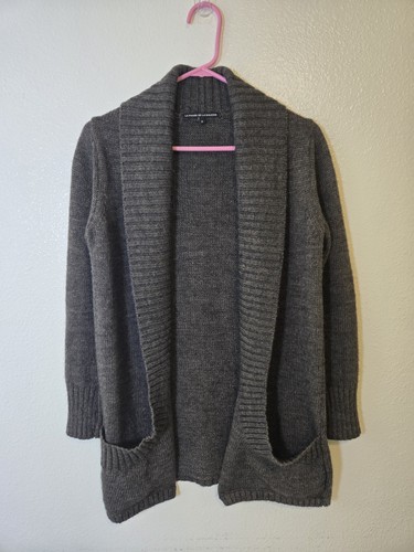 Le Phare De La Baleine Cardigan Sweater Open Front Wool Alpaca Sz Small