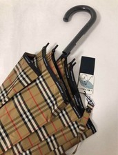 BURBERRY Nova Check Umbrella with Logo Trim for Women 24405