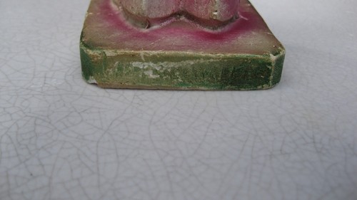 Vintage Chalkware Carnival Prize 1930's Flapper Girl - Picture 4 of 4