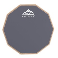 8 Inch Double Sided Practice Drum Pad Gray Silicone Silent Pad for Beginners