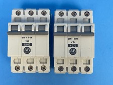 Allen Bradley 1492-CB3 3-Pole Miniature Circuit Breaker H070: 7A, G010: 1A 