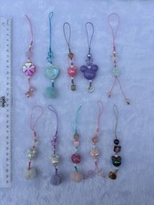 Handmade Phone Charm with Mouse Ear, Crown, Pom Pom  Kawaii Princess Y2K Bag Str