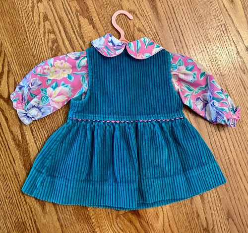 Bebé Niña Pana Jersey y Blusa, Otoño, Invierno, Vintage - Imagen 3 de 12