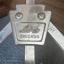 LUDWIG 1363 Flat Flush Base Snare Drum Stand Holder 60s 70s Vtg Lightweight USA