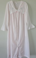 2 Pc Barbizon Pink Nightgown And Robe Small Total Length 51"