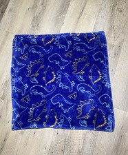 Baby Starters Plush Blue Dinosaur Baby Blanket 30 x 36 in