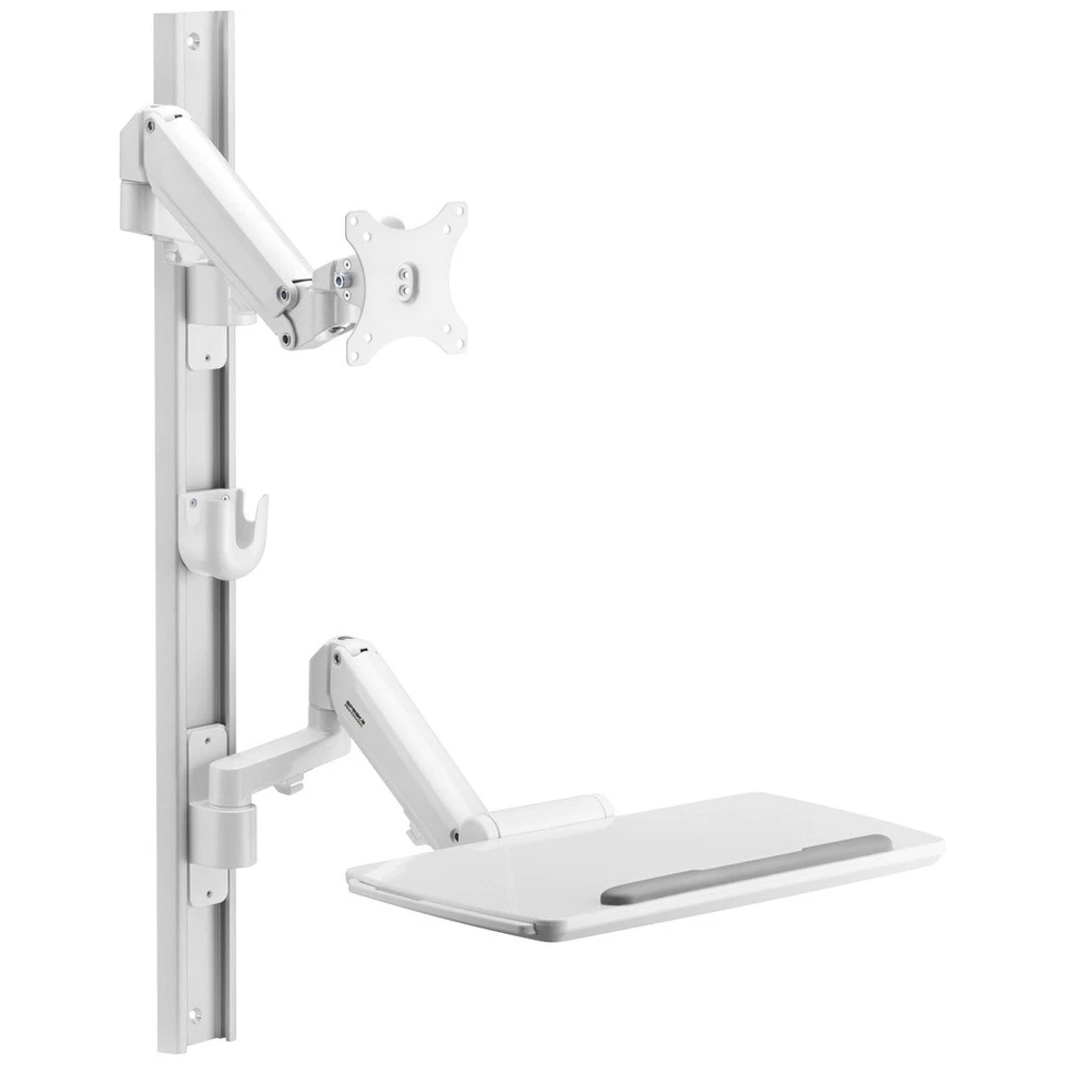 SpeaKa Professional SP-MM-960 1fach Monitor-Wandhalterung Mit Tastaturablage,... - Bild 2 von 4