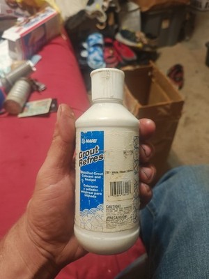 MAPEI Grout Refresh White 00 Grout Colorant Sealer 8oz Grout Paint 100% Full]