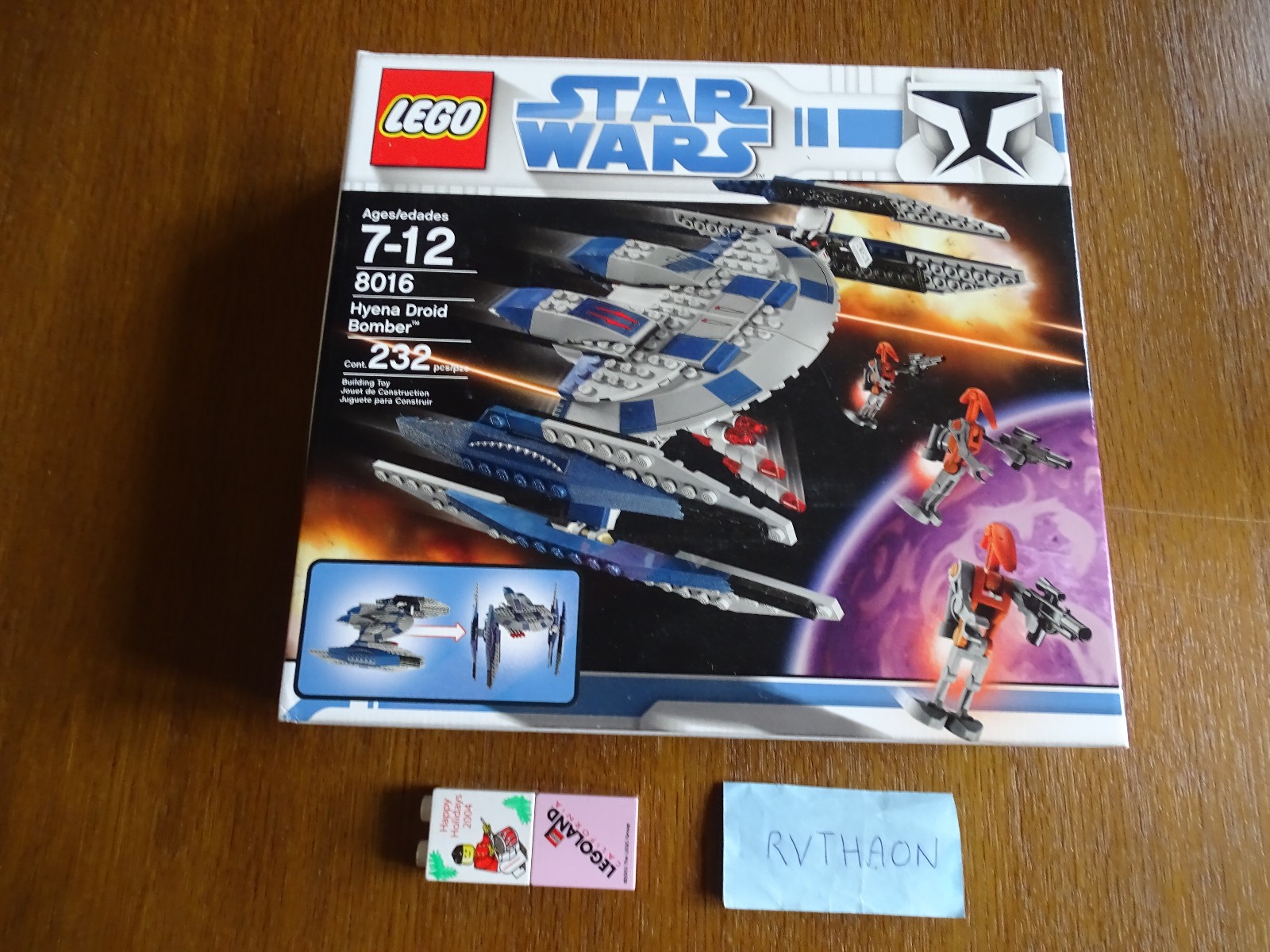 Lego Star Wars 8016 Hyena Droid Bomber neuf sealed box vintage