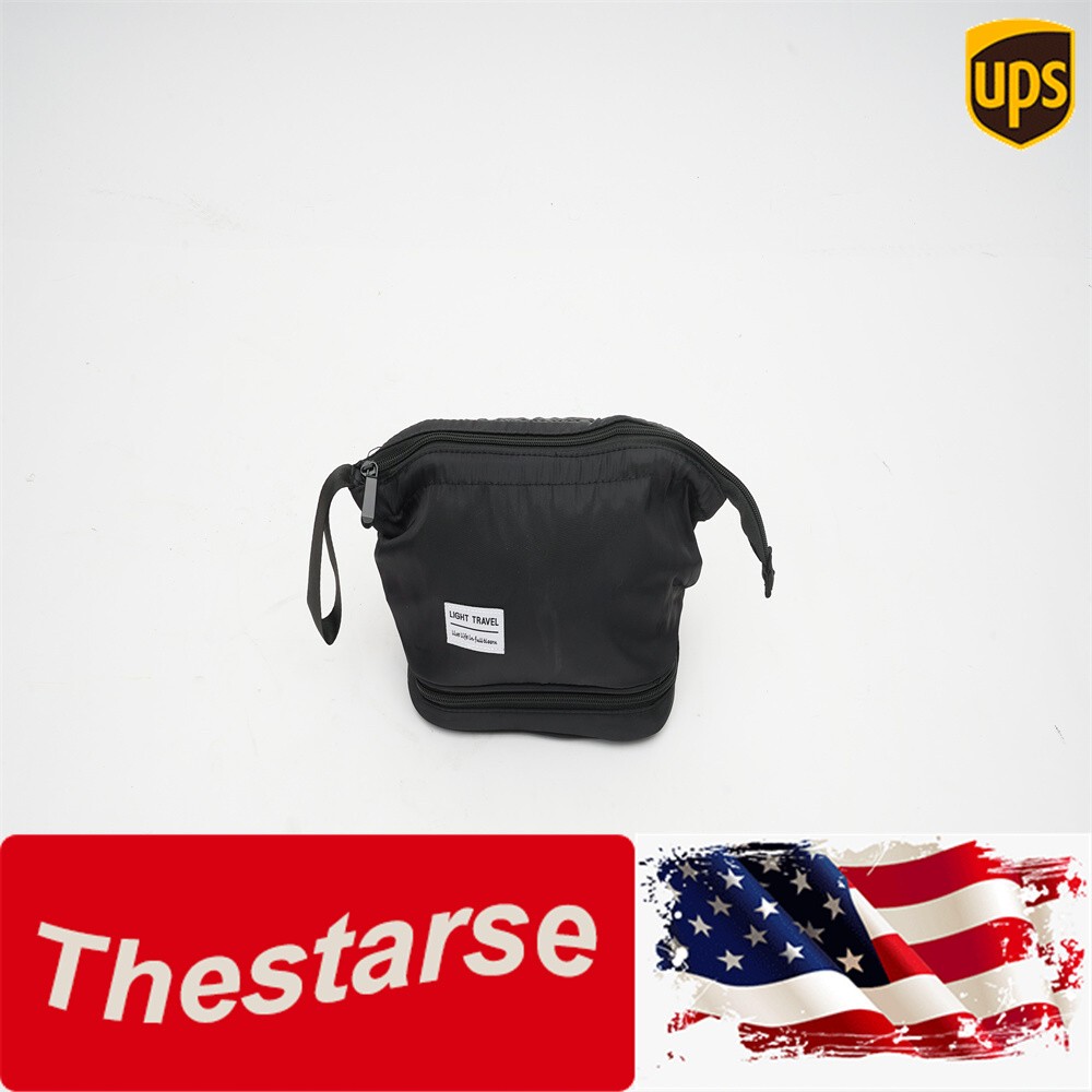 Spacious Travel Makeup Bag with Inner Mesh Pocket for Cosmetics  