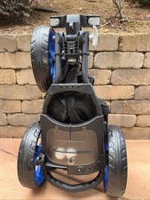 Black and Blue Caddytek Golf 3-wheel Push Cart Golf Push Cart