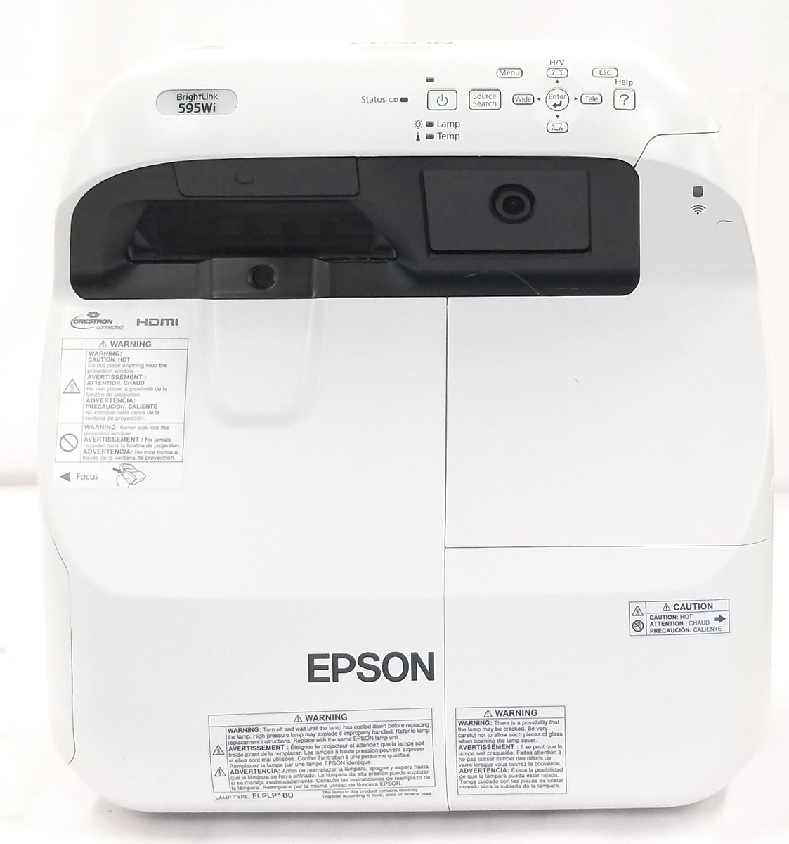 Epson BrightLink 595Wi WXGA 3lcd 3300 Lumens UST Ultra Short