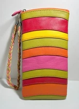 ili New York Multicolor Leather WRISTLET - NEW WITH TAG