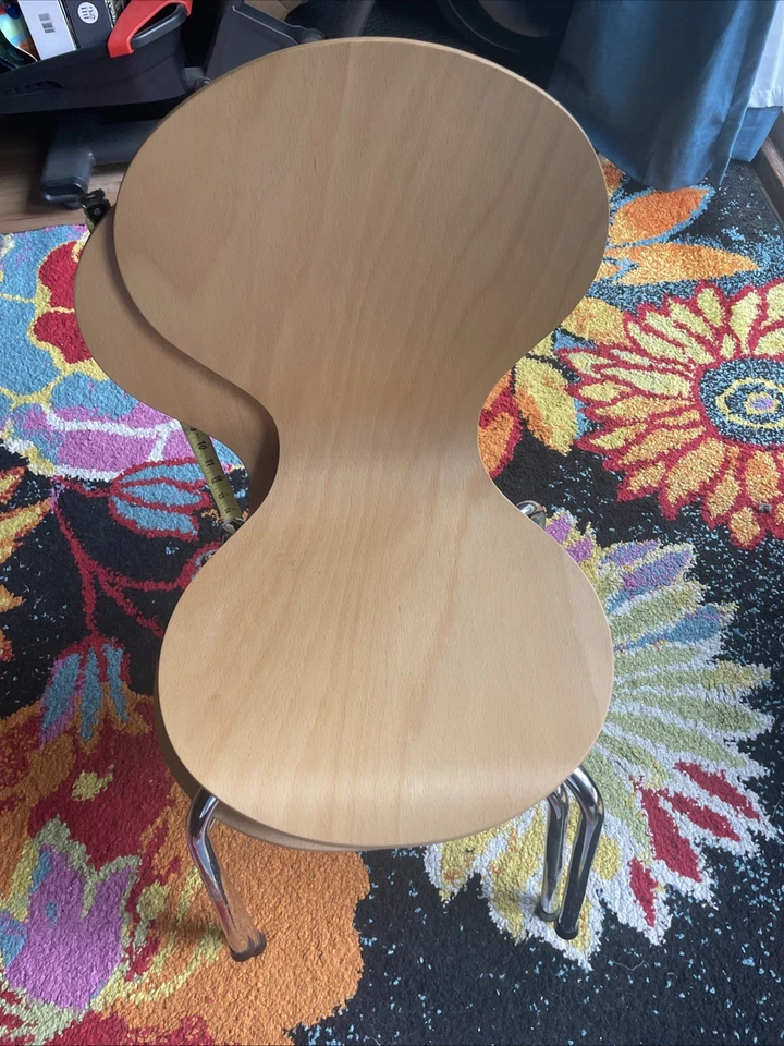 Juego de 2 sillas danesas Mid-Century modernas estilo Arne Jacobsen serie 7  Foto 4 de 4