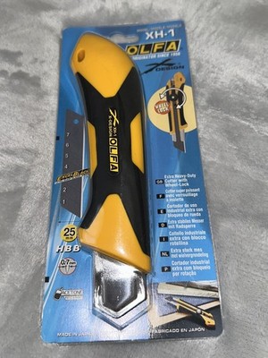 OLFA Extra Heavy Duty Cutter with Wheel Lock XH-1 Yellow