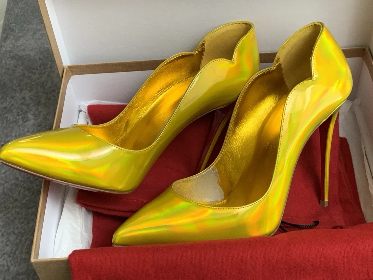 Christian Louboutin ゴールド　ルブタン 36 リペア済 Christian Louboutin ゴールド ルブタン 36 リペア済 Vintage