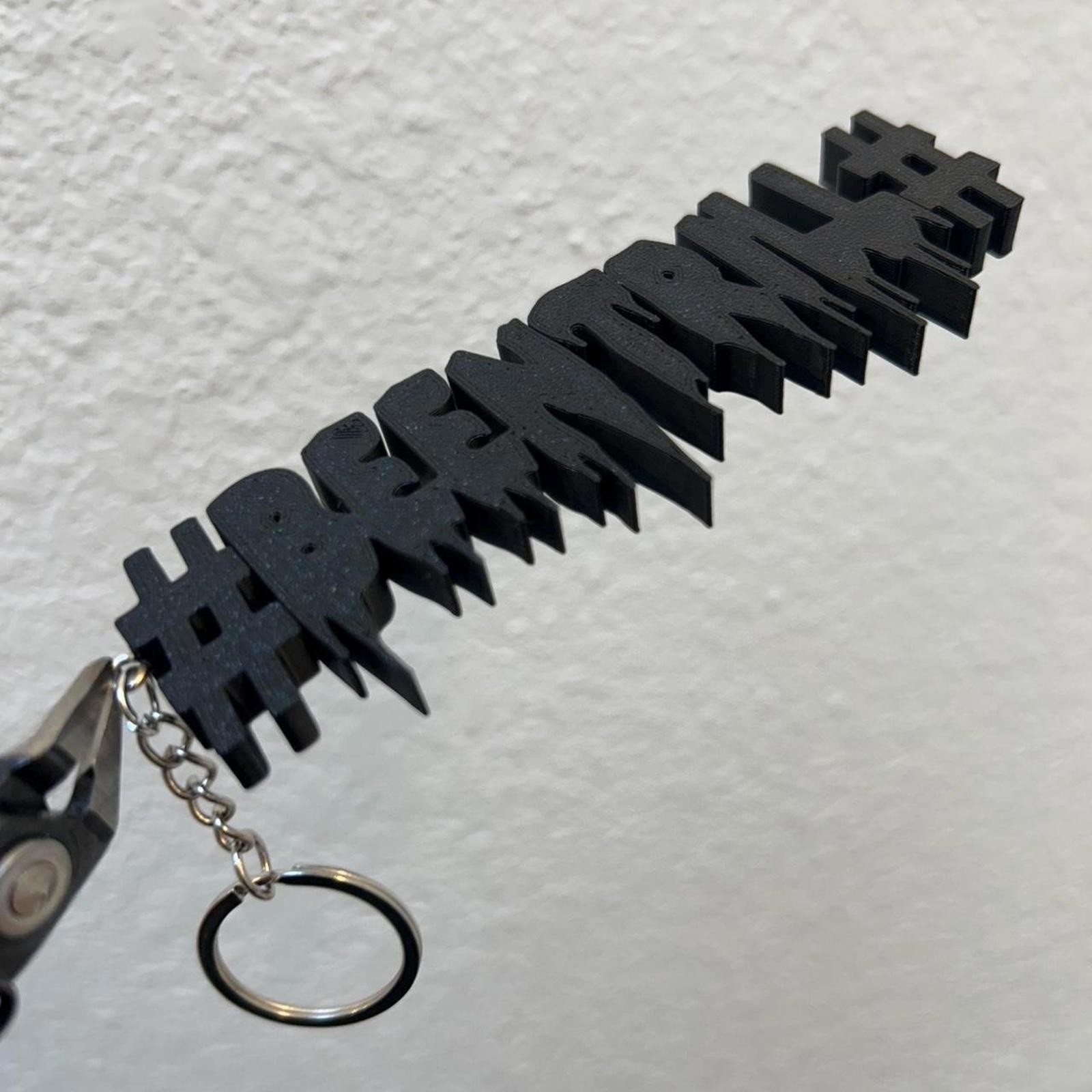 BEEN TRILL Off White RIP Virgil Abloh custom keychain charm