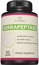 Acid-Resistant Sinus Health Serrapeptase Enzyme Supplement (90 caps)