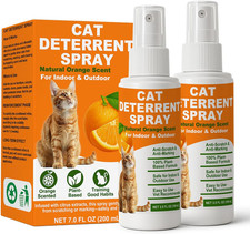 Cat Deterrent Spray   Natural, Non-Toxic Anti-Scratch Spray for Cats  Kittens  