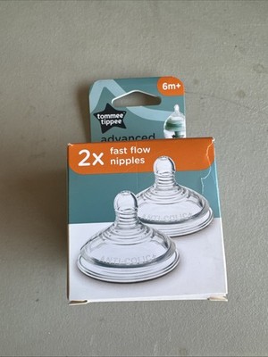 Tommee Tippee 6M+ Fast Flow Advanced Anti-Colic Bottle Nipples