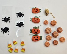 Small Mixed Halloween Decorative Items And Thick Stickers