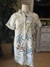 C&C California 100% Linen Floral Shirt Dress – Size Large