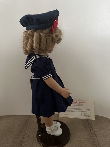 Muñeca de vestir Danbury Mint Shirley Temple 17" vinilo con COR 1995 - Imagen 4 de 7