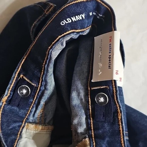 Old Navy Girls Size 16 High Rise Adjustable Waist Denim Shorts New - Picture 7 of 14