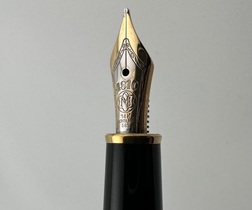 Vintage Montblanc Meisterstuck Classique No. 144 Black Fountain Pen 14K Nib - Picture 14 of 21