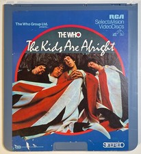 The WHO Kids Are Alright RCA SelectaVision CED VideoDisc Concert Movie Musical