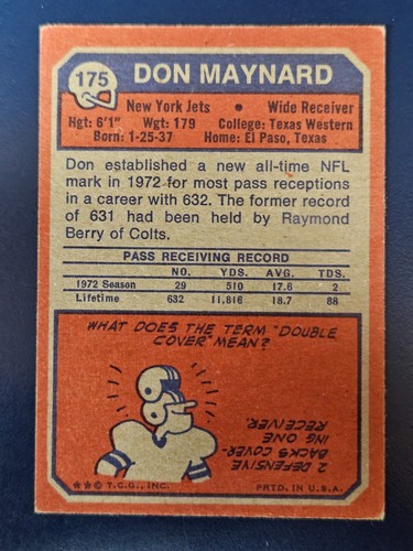 Tarjetas de fútbol americano Topps 1973 completa tu conjunto que elijas elegir cada una #1 - 299 - Imagen 141 de 261