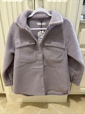 Zara Girls Shacket Lavender Jacket Coat Size 13-14 NWT