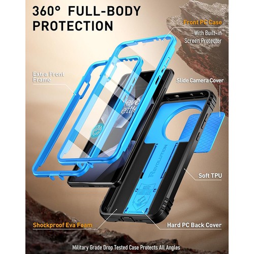 For OnePlus 13 5G Case For Oneplus 13R Poetic Built-in Screen Slide Camera Cover - Picture 18 of 53