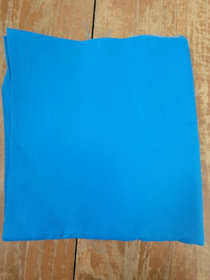 Tela de tela ancha azul real vintage de algodón 1 pieza 36" de ancho x 1 yarda de L nueva Foto 4 de 4