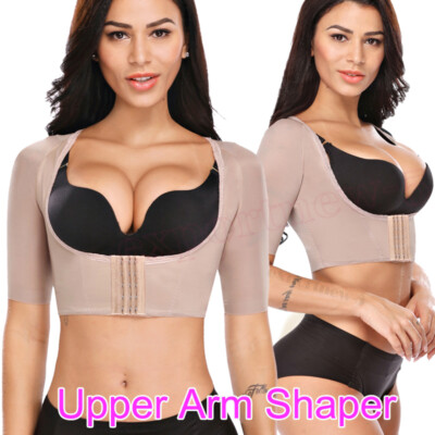 Women Upper Arm Shaper Posture Corrector Tops Arm Slimmer Compression Shapewear