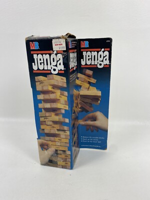 Jenga Original 1986 Milton Bradley Game Complete in box