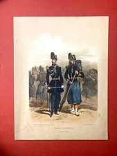 GM44-ENGRAVING-ARMY-IMPERIAL GUARD-LALAISSE-FOOT HUNTERS-[NAPOLEON]-1854