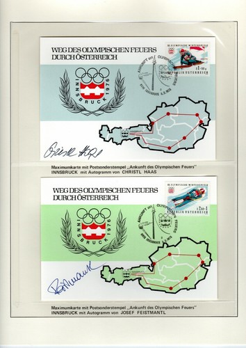 Österreich Olympische Winterspiele 1976 Innsbruck philatelistische Dokumentation - Bild 9 von 12