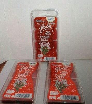 GLADE WAX MELTS FROSTED BERRY KISS WINTER COLLECTION X3 PACKAGES BRAND NEW