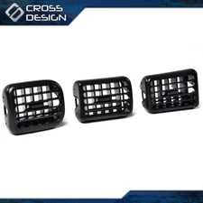 3Pcs A/C Air Heater Dash Bezel Vents Fit For 1998-02 Dodge Ram 1500 2500 3500 