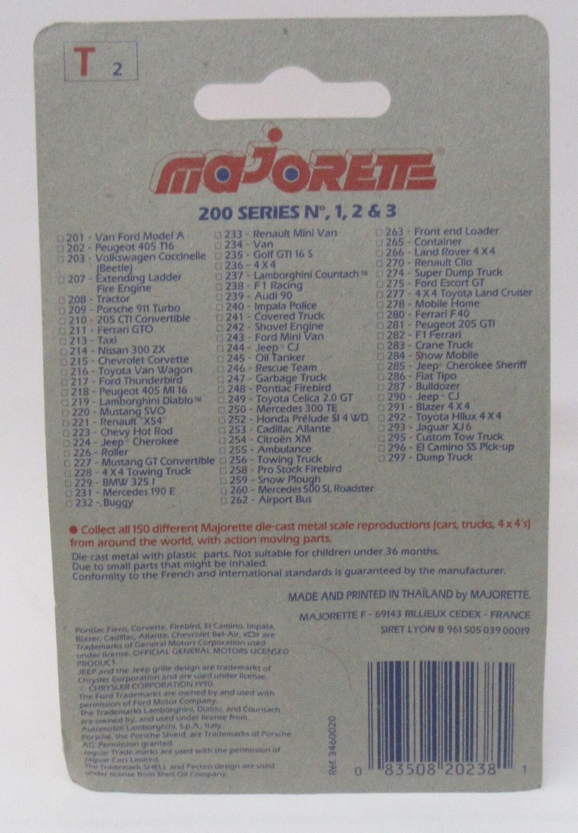 Majorette #284 MOTO NIEGE Olympic SNOWMOBILE Mint on factory