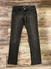 HOT TOPIC LIP SERVICE DENIM JEANS LOW RISE VINTAGE RETRO RARE PUNK ROCK EMO GOTH