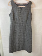 White stuff polkaspot patterned dress UK 12 Fully Lined Work Business