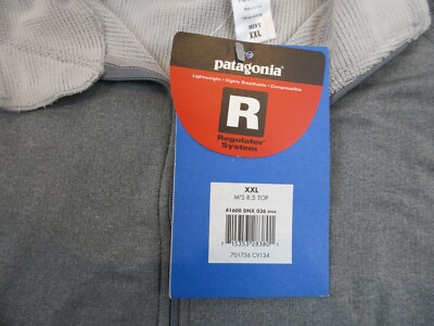VINTAGE Patagonia Sweater Mens 2XL XXL Gray R.5 Zip Hiking Casual