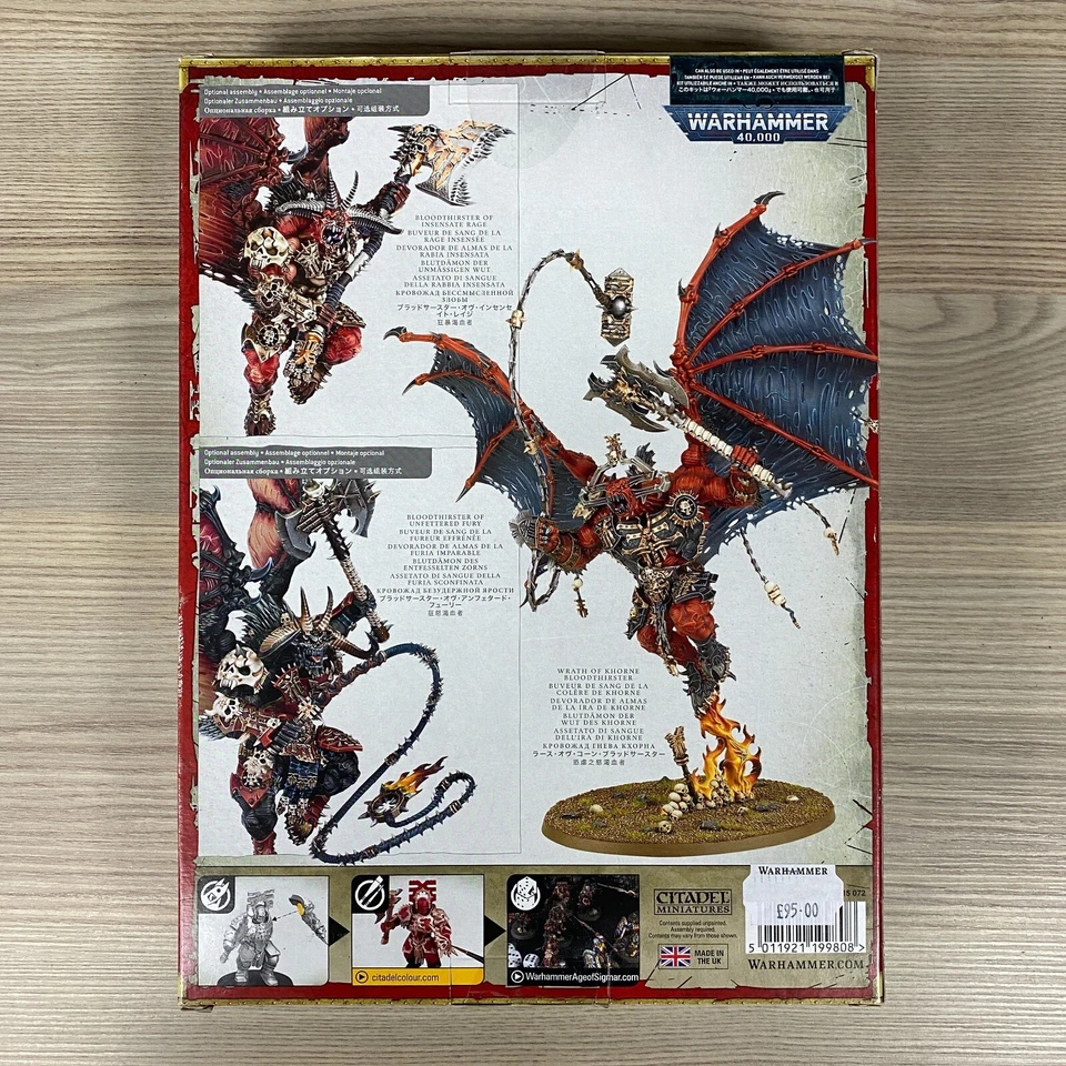 BLADES OF KHORNE BLOODTHIRSTER WARHAMMER AOS AGE OF SIGMAR 40K 40,000 SEALED - Image 3 of 3