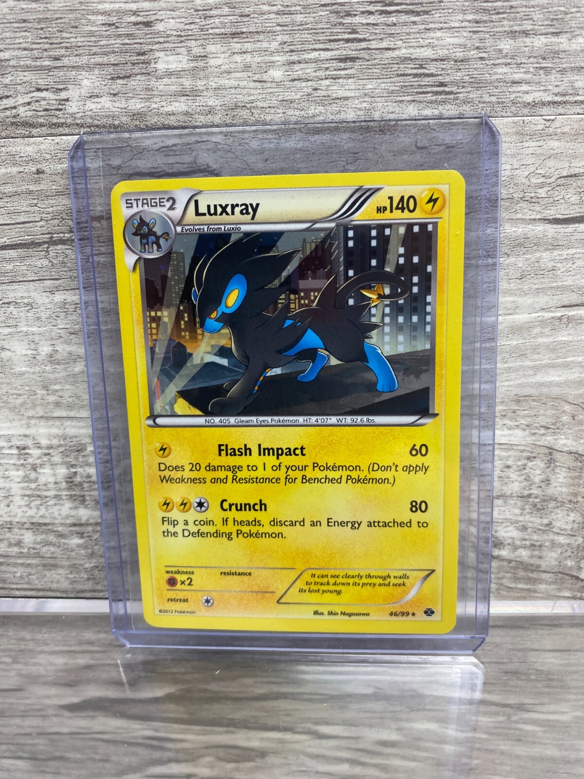 Pokémon TCG Luxray Next Destinies 46/99 Holo Rare LP Card